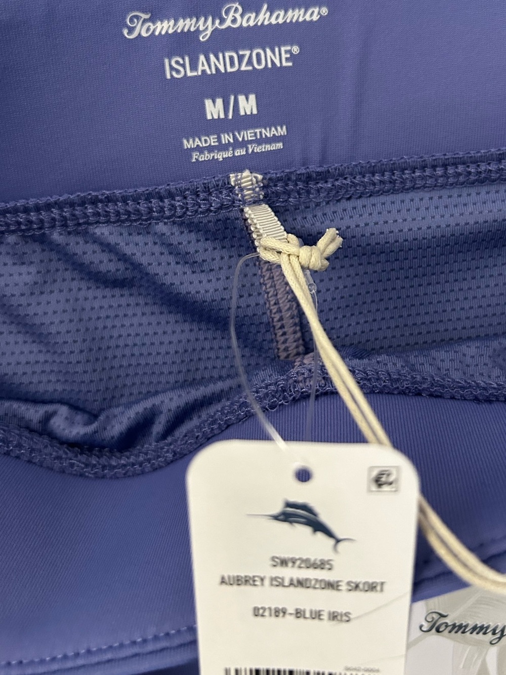 Tommy Bahama Aubrey IslandZone skort Athletic Skort in Blue Iris UPF 30 - Picture 4 of 13